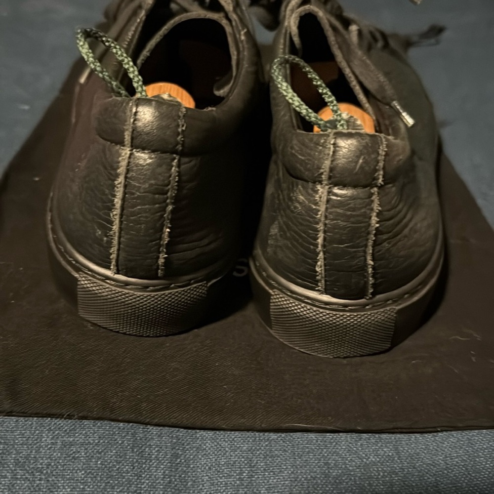 Acne Studio pebbled leather trainers - Picture 5 of 9